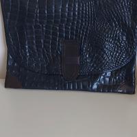 borsa vintage mod busta colore blu