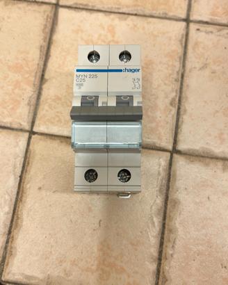 Interruttore magnetotermico bipolare Hager 