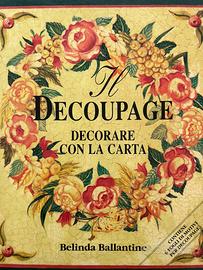 antico libro decupage