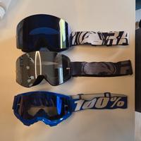 Set 3 maschere da moto cross