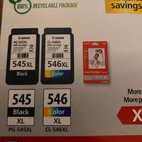 Cartucce Canon Pixma 510 black, PG545 XL black, CL