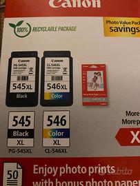 Cartucce Canon Pixma 510 black, PG545 XL black, CL