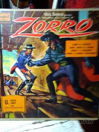 Walt Disney LIBRO + DISCO 33 Giri , ZORRO 4 storie