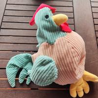 Peluche gallo Tiger, realizzato in tessuto co