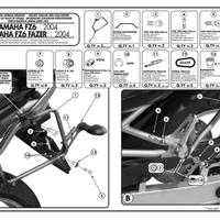 Givi PL351 porta valigie laterali Yamaha FZ6