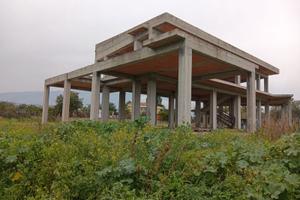 Villa singola panoramica in costruzione