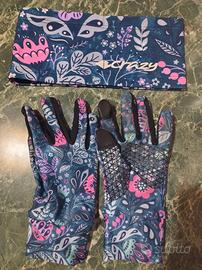 Completo guanti S e bandana Crazy donna