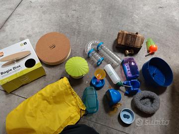 Giochini vari roditori, ponti, ruote, beverini