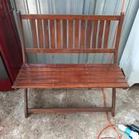 2 panche da giardino in legno 