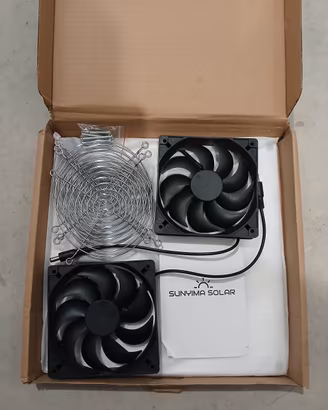 SUNYIMA Solar Fan 12W – Kit Ventilazione Solare 