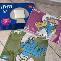 Coppia di tendine parasole adesive dei "Puffi".