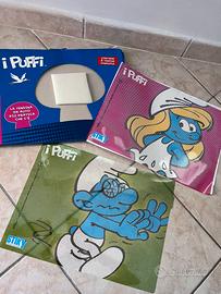 Coppia di tendine parasole adesive dei "Puffi".