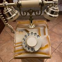 Telefono da terra in marmo onice