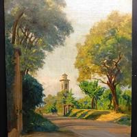GIUSEPPE DIDONE olio tavola 47,5x37,5 1950 VASSENA