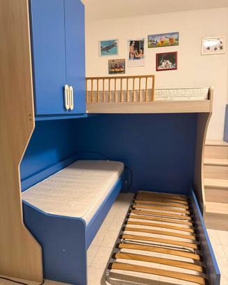 Camera da letto a castello per bambini