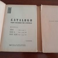 Fiat 1100 L ALR Catalogo Ricambi Originale 1954
