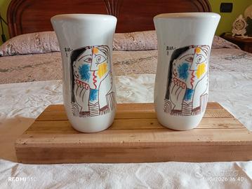 Coppia Vasi P. Picasso "Tête Appuyée" TOGNANA