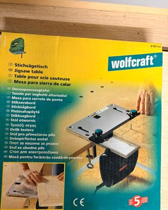 Tavolo Wolfcraft per seghetto alternativo