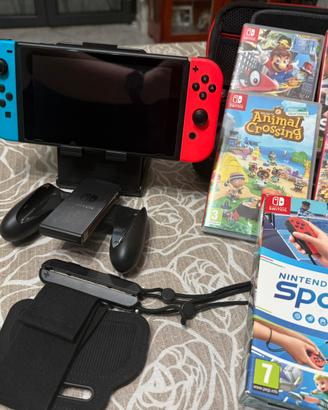 Nintendo switch + accessori + 5 giochi