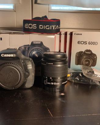 Reflex Canon EOS 600D KIT ef-s 18-55is + accessori