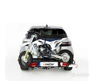 Porta moto da gancio di traino