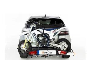 Porta moto da gancio di traino