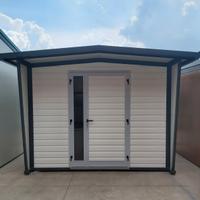 CASETTE GIARDINO CON PANNELLO FINTA PERLINA BIANCO