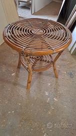 Tavolino in vimini