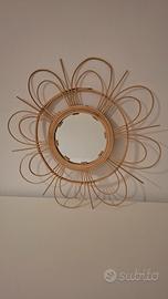Specchio Maison du Monde in rattan naturale