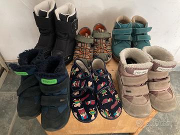 Lotto 6 paia scarpe bambini usate numero 27