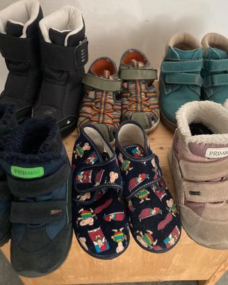 Lotto 6 paia scarpe bambini usate numero 27