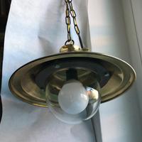 Lampadario vintage stile nautico  ottone