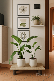 🪵 Porta piante artigianale in legno e sughero