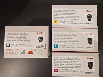 4 Toner Xerox alta capacità per C310 / C315 NUOVI