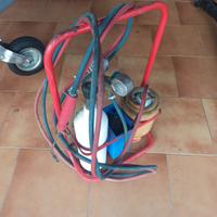 stazione saldatura a ossigeno con cannello