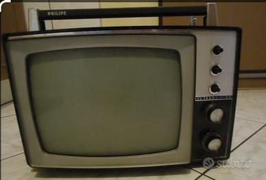 Tv b/n portatile anni '60 PHILIPS