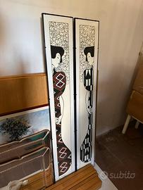 2 quadri con stampe Klimt