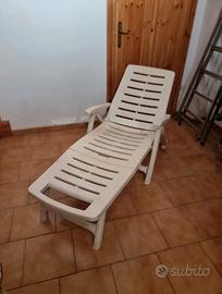 Sdraio lettino giardino reclinabile richiudibile
