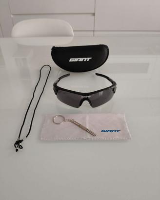 Occhiali Sportivi Giant Nero/Grigio (Nuovi)