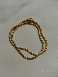 Collana chiusura a sfera logata Pandora moments