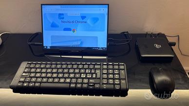 Z83-W Mini PC Desktop x5 + Tast e Mouse + Monitor