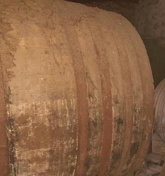 Botti del vino in legno vintage