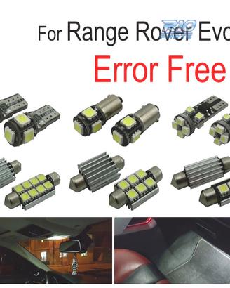 KIT 10 LAMPADE LED INTERNE PER LAND ROVER EVOQUE 1