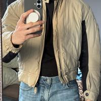 Giacca biker moto motociclista beige pilota uomo