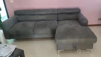 Divano con penisola letto