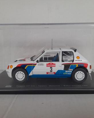 MODELLO AUTO PEUGEOT 205 T16 RALLY WRC N. 3