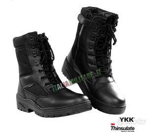 Anfibi militari fostex con zip