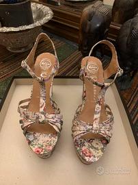 Sandali fantasia floreale taglia 40