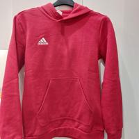 FELPA ADIDAS BAMBINO ROSSA TG 140 ANNI 9/10