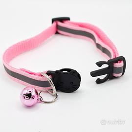 Collare gatto antisoffocamento campanellino rosa